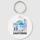  Santorini Griekenland Sleutelhanger (Voorkant)