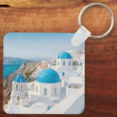 Santorini, Griekenland Sleutelhanger (Achterkant)