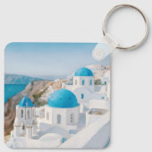 Santorini, Griekenland Sleutelhanger (Achterkant)