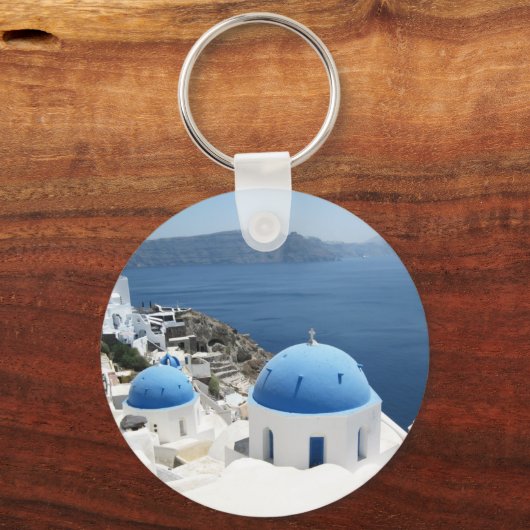 Santorini Griekenland Sleutelhanger (Voorkant)