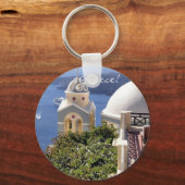 Santorini, Griekenland Sleutelhanger (Voorkant)