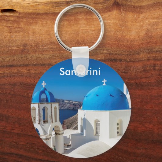 Santorini Griekenland Sleutelhanger (Voorkant)