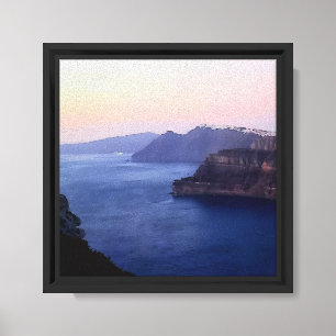 Santorini Griekenland Souvenir Canvas Afdruk