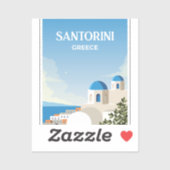 Santorini Griekenland Sticker (Vel)