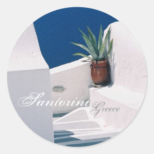 Santorini, Griekenland Sticker (Voorkant)