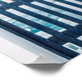 Santorini Griekenland Summer Poster (Hoek)