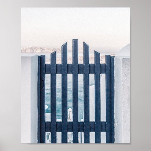 Santorini Griekenland Summer Poster (Voorkant)