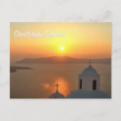 Santorini, Griekenland Sunset Briefkaart (Voorkant)