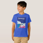 Santorini Griekenland T-shirt (Voorkant volledig)
