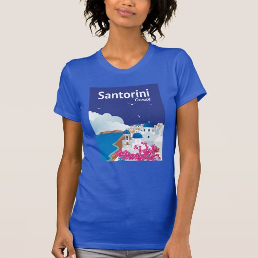 Santorini Griekenland T-shirt (Voorkant)