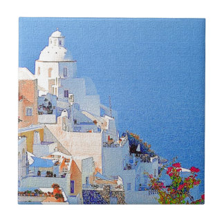 "Santorini, Griekenland" Tegeltje