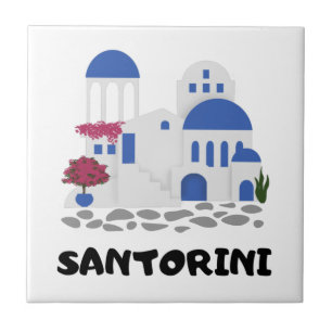 Santorini Griekenland    Tegeltje