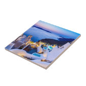 Santorini Griekenland Tegeltje (Zijkant)