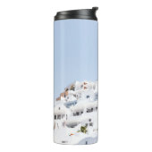 Santorini, griekenland thermosbeker (Gedraaid links)