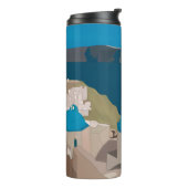 Santorini Griekenland Thermosbeker (Gedraaid links)