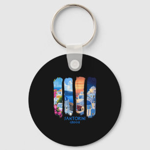 Santorini Griekenland Thira Penselen Reis Souvenir Sleutelhanger
