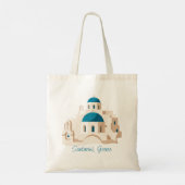 Santorini Griekenland Tote Bag (Achterkant)