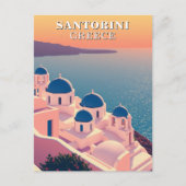 Santorini Griekenland Travel Briefkaart (Voorkant)