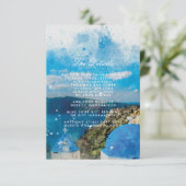 santorini griekenland trouwgegevens informatiekaartje (Staand voorkant)