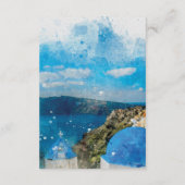 santorini griekenland trouwgegevens informatiekaartje (Achterkant)