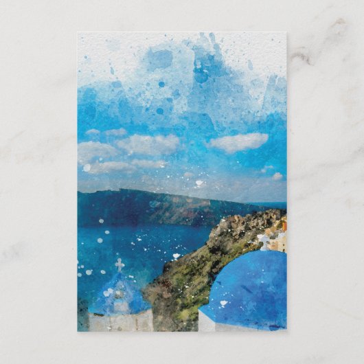 santorini griekenland trouwgegevens informatiekaartje (Achterkant)