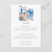 Santorini Griekenland Trouwgegevens Informatiekaartje (Voorkant)