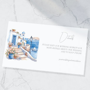 Santorini Griekenland Trouwgegevens Informatiekaartje