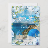 Santorini Griekenland: uitnodiging voor een floral (Voorkant)