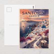 Santorini Griekenland Vintage Reis