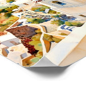 Santorini Griekenland Wall Art Square Poster (Hoek)