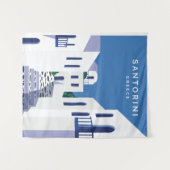Santorini Griekenland Wandkleed (Voorkant (horizontaal))