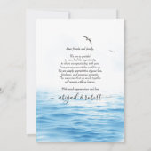 Santorini Griekenland waterverf bruiloft Dank u Bedankkaart (Achterkant)