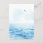 Santorini Griekenland waterverf bruiloft details Q Informatiekaartje (Achterkant)