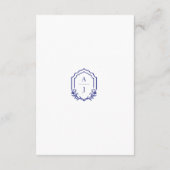 Santorini Griekenland Waterverf Trouwdetail QR-cod Informatiekaartje (Achterkant)