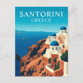 Santorini, Griekenland Witte Huizen Reizen Briefkaart (Voorkant)