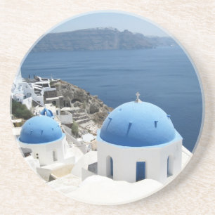 Santorini Griekenland Zandsteen Onderzetter
