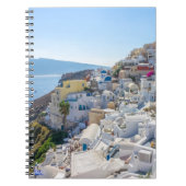 Santorini Griekenland - zonnige zomerdag in Santor Notitieboek (Voorkant)