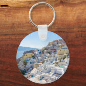 Santorini Griekenland - zonnige zomerdag in Santor Sleutelhanger (Voorkant)