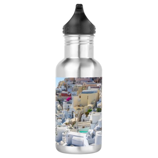 Santorini Griekenland - zonnige zomerdag in Santor Waterfles (Rechts)