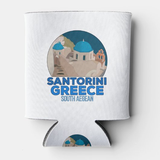 Santorini Griekenland Zuid-Egean Blikjeskoeler (Voorkant)