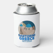 Santorini Griekenland Zuid-Egean Blikjeskoeler (Blikje Achterkant)
