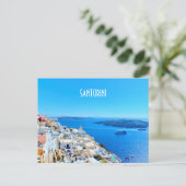 Santorini Grieks Eilanden Uitzicht Briefkaart (Staand voorkant)