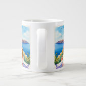 Santorini, Grieks, romantisch uitje Grote Koffiekop (Achterkant)