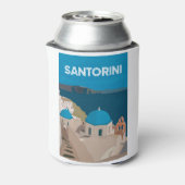 Santorini Griekse eilanden Blikjeskoeler (Blikje Achterkant)