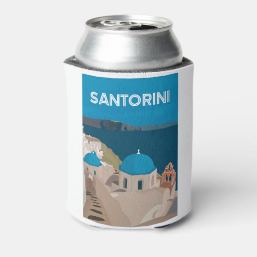 Santorini Griekse eilanden Blikjeskoeler (Blikje Achterkant)