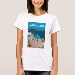 Santorini Griekse eilanden T-shirt