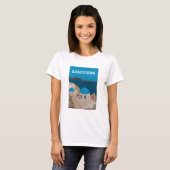 Santorini Griekse eilanden T-shirt (Voorkant volledig)