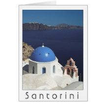 Santorini, Griekse kaart (blanco binnenin)