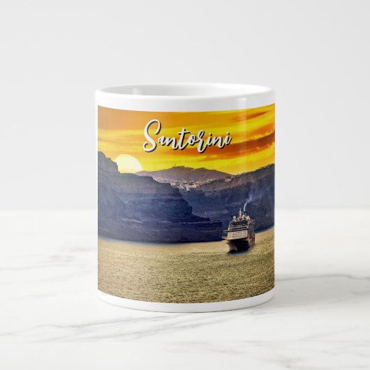 Santorini Grote Koffiekop (Voorkant)