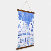 Santorini Hangend Wandkleed (Gebogen)